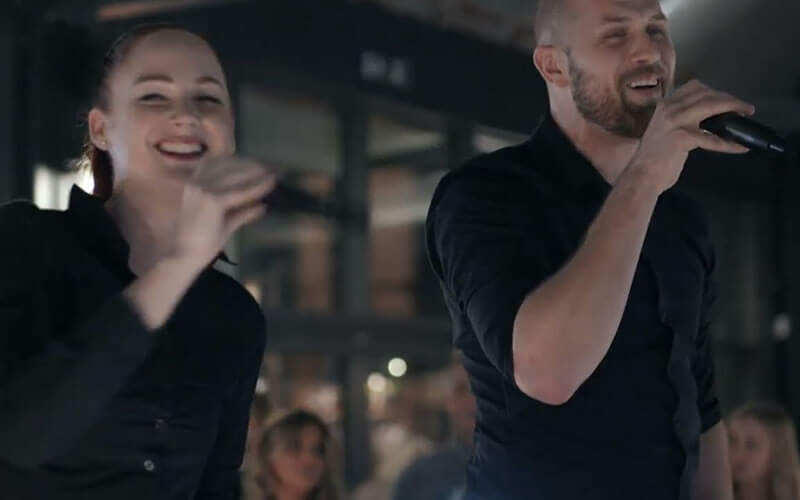 YouTube thumb for Singing Waiters at a Wedding