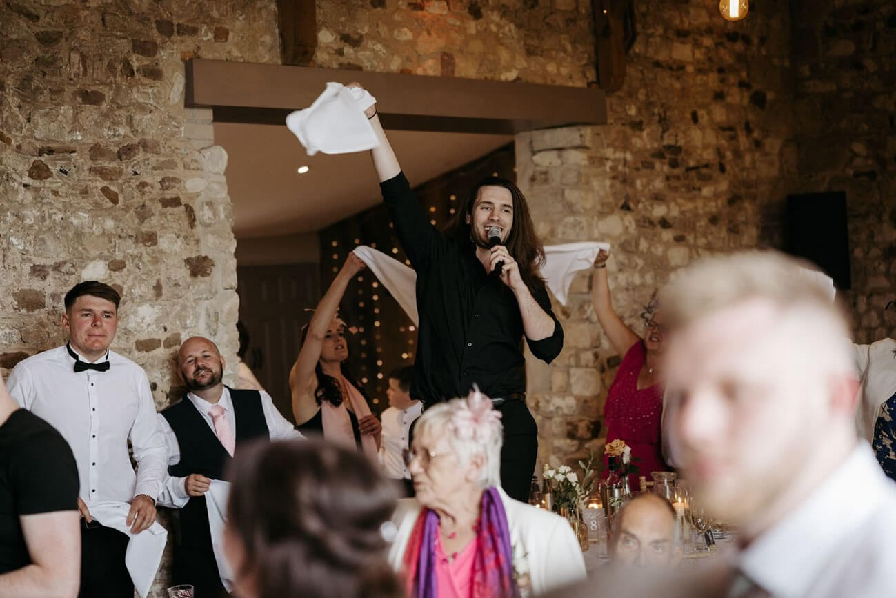 What do singing waiters sing?