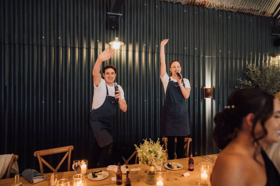 Singing Waiters Libby & James
